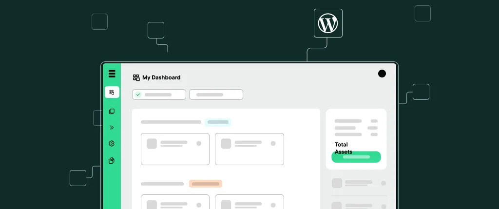 A WordPress website dashboard